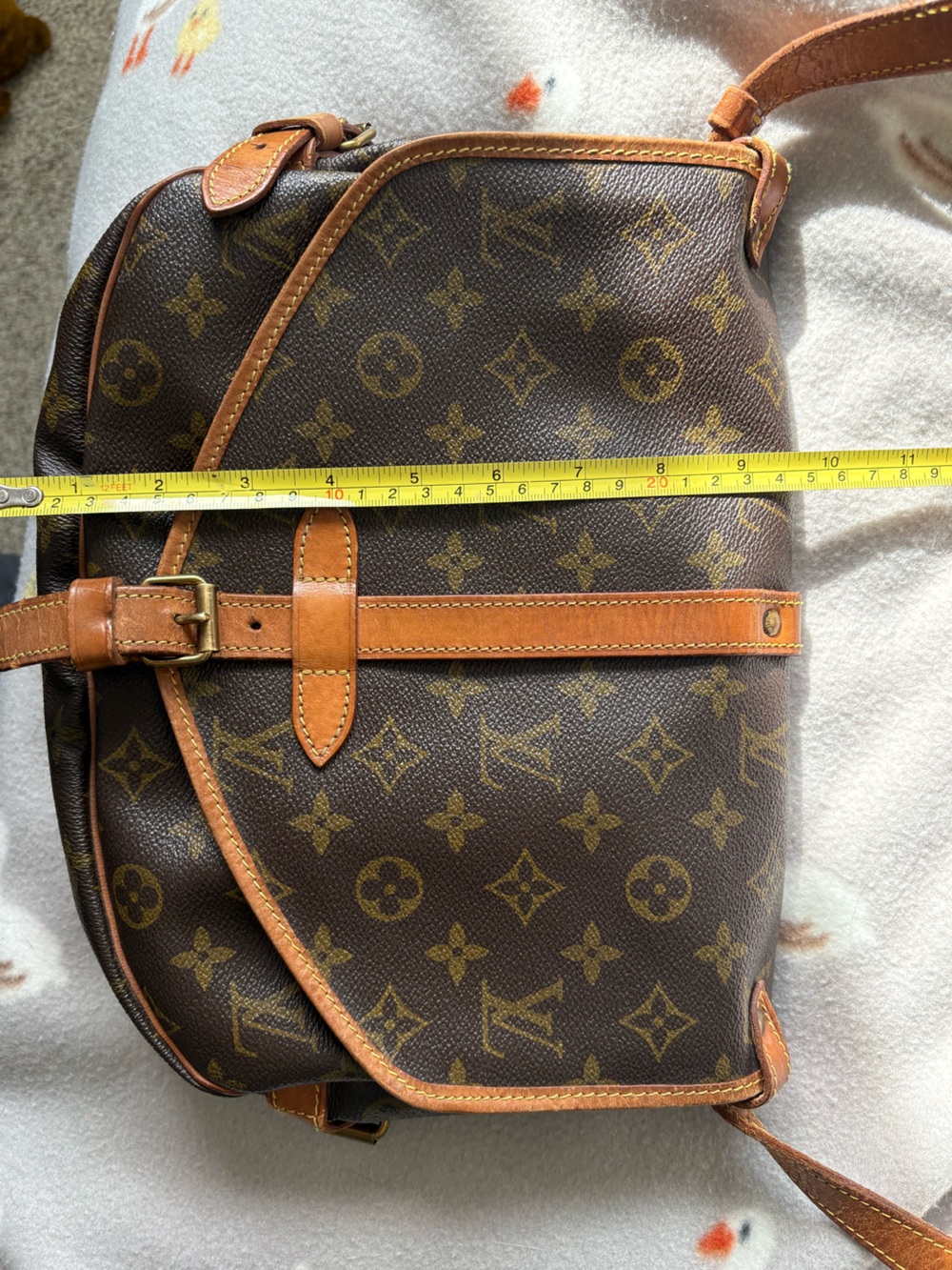 Louis Vuitton Saumur Monogram Canvas Crossbody Bag in Brown - Picture 10 of 14